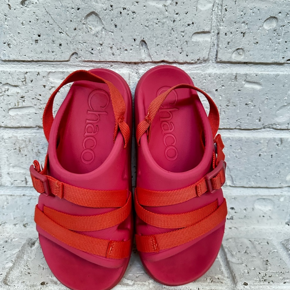 Chaco Bold Red Adjustable Sandals